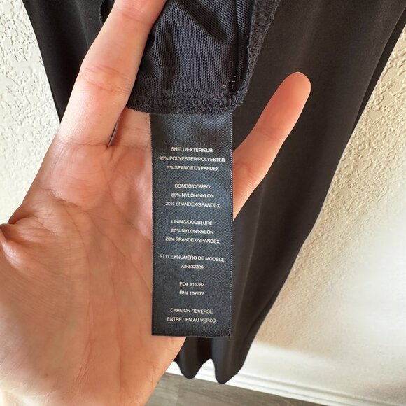 Alice + Olivia Classy Black Mesh Open Back Midi Dress – Size 8 (Fits M–L) - Picture 8 of 9